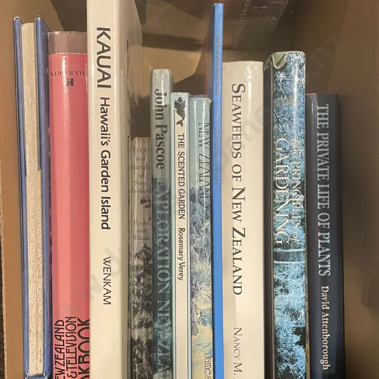 Box of Assorted Gardening Reference Books
