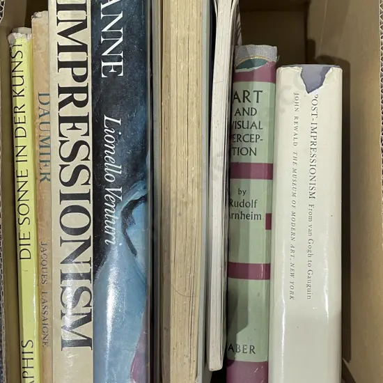 Box of Assorted Art Reference Books