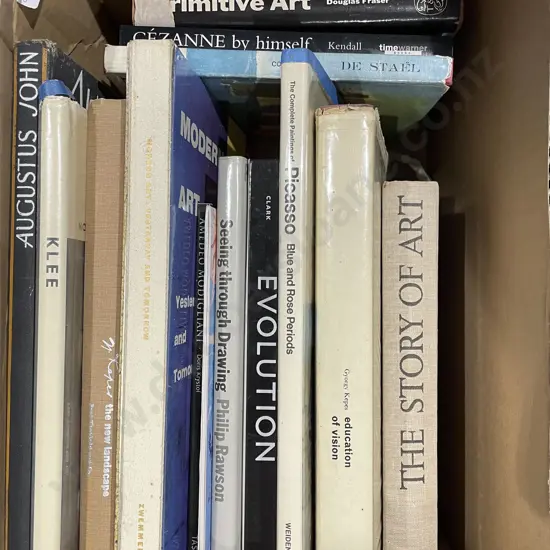 Box of Assorted Art Reference Books