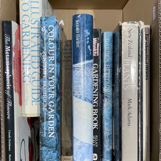 Box of Assorted Gardening Reference Books