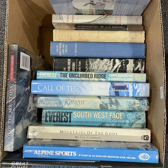 Box of Assorted Exploration Reference Books