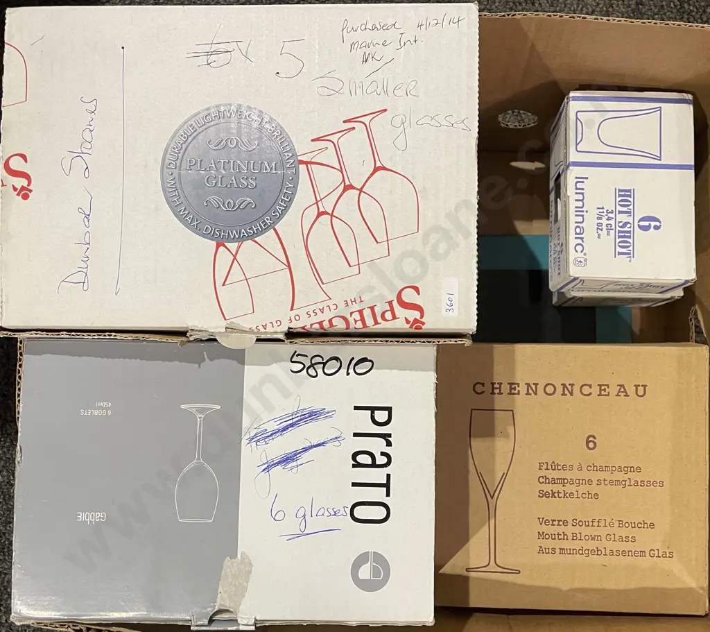 Qty of Assorted Boxed Glassware Image 1++