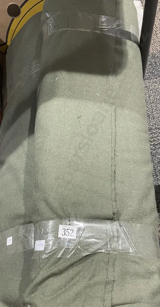 Three Bolts of "Drill Green Cloth" Fabric Image 1++