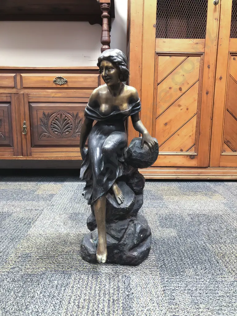 Bronze Style Figural Sculpture Image 1++