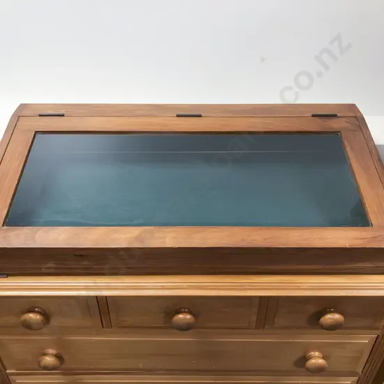 Sloping Glazed Display Cabinet