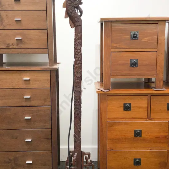 Chinese Dragon Form Standard Lamp