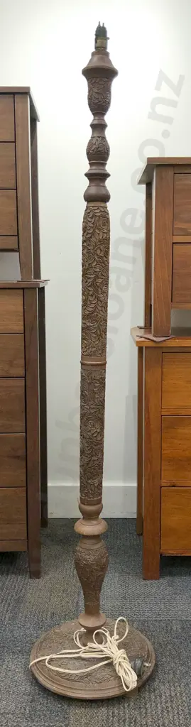 Carved Standard Lamp Image 1++