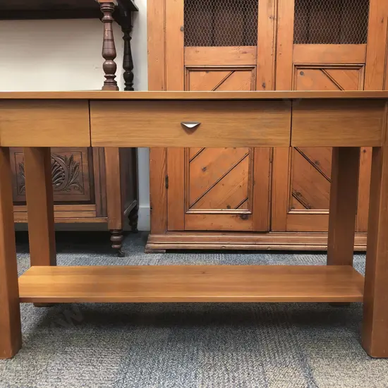 Modern Rimu Single Drawer Hall Table