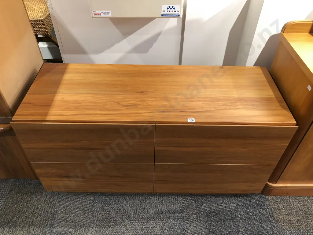 Scandinavian Style Rimu Four Drawer Low Boy Image 1++