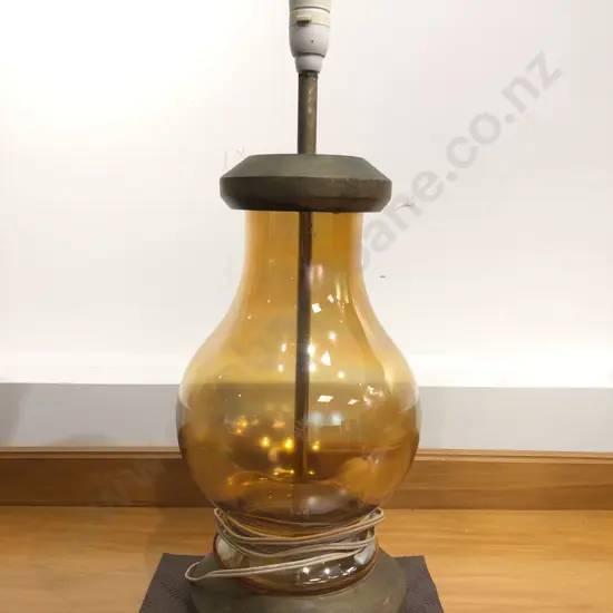 Iridescent Glass Table Lamp