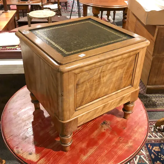 Victorian Satin Birch Commode