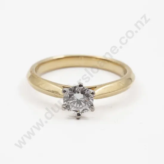 18ct Solitaire Diamond Ring