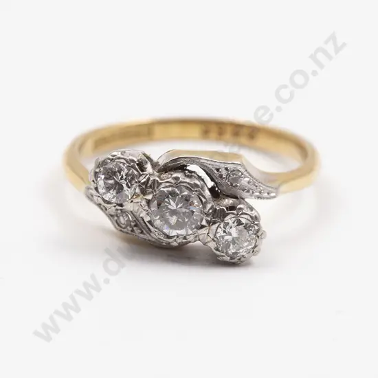 18ct & Platinum Three Stone Diamond Ring