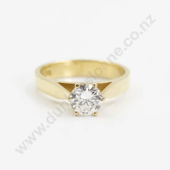 18ct Solitaire Diamond Ring