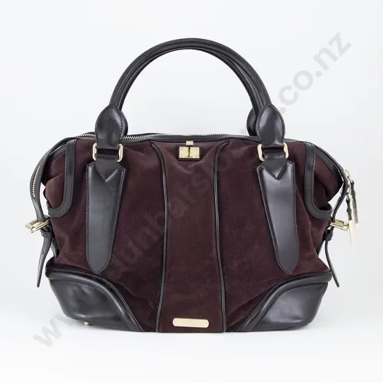 Burberry Suede Travel Bag