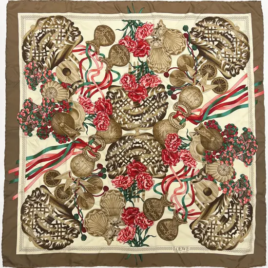 Loewe of Madrid Silk Scarf