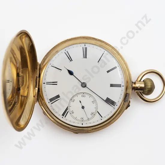 Cameron & Son Kilmarnock 18ct Hunter Cased Lever Wind Pocket Watch