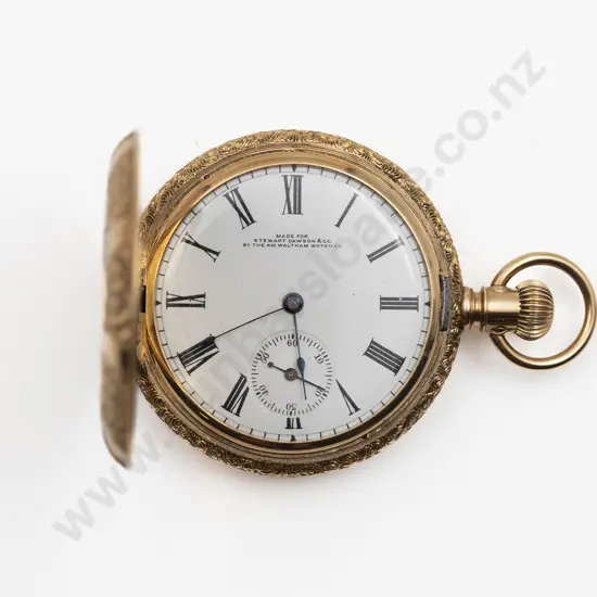 Waltham US Assay 14ct Hunter Cased Lever Wind Pocket Watch