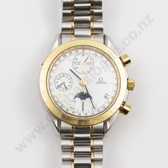 C1990 Omega Special Edition Speed Master Moonphase Chronometer Gents Wrist Watch