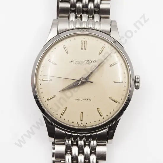 Mid C20th International Watch Co Schaffhausen Stainless Steel Watch