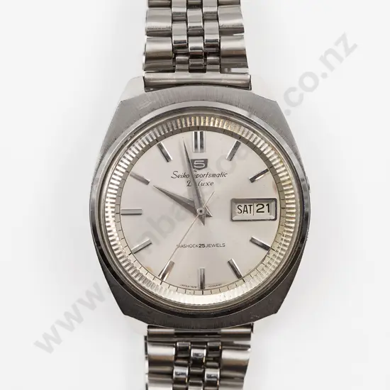 C1965 Seiko Sportsmatic Deluxe Diashock 25Jewels Japan Automatic Wrist Watch