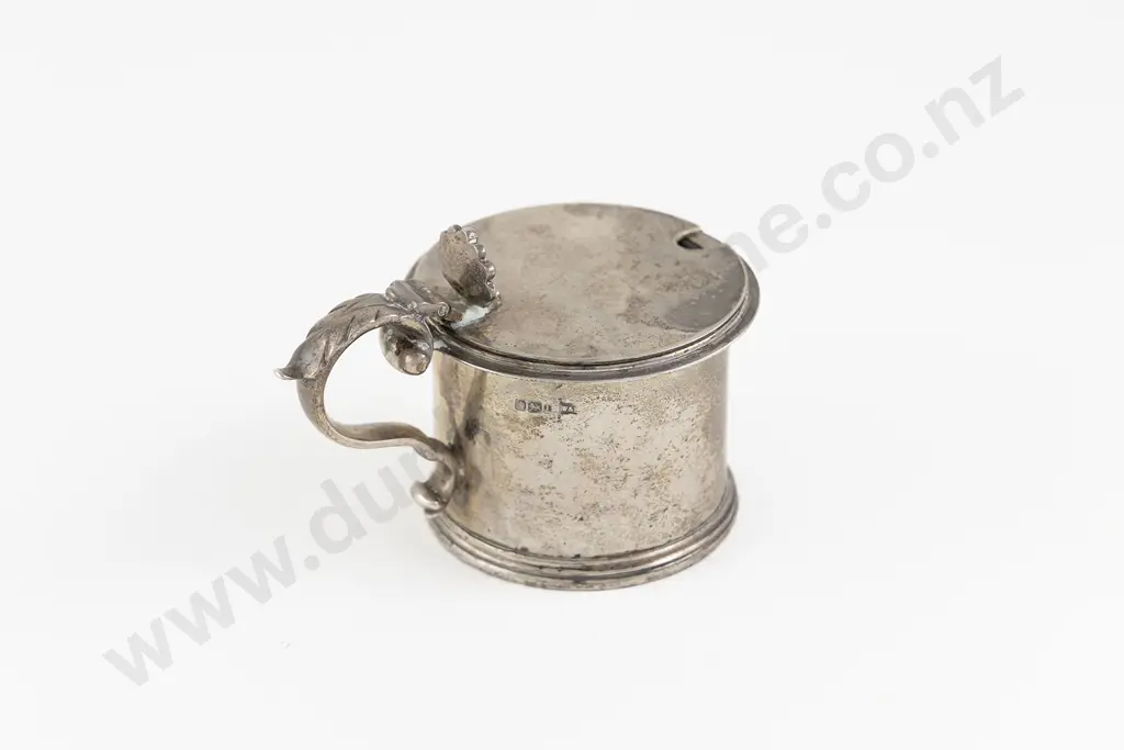 Edw VII S/S Mustard Pot By Walker & Hall Image 1++