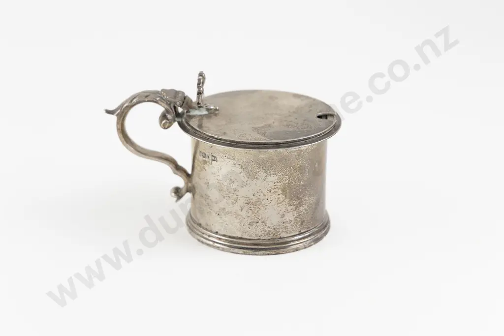 Edw VII S/S Mustard Pot By Walker & Hall Image 1++