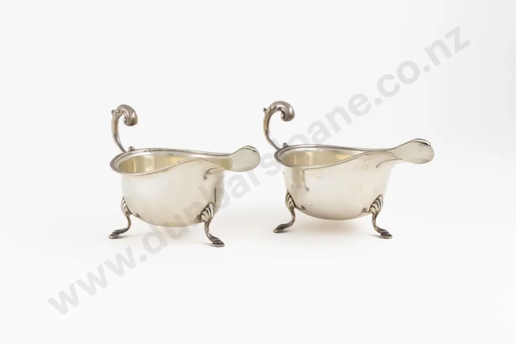 Pair Geo V S/S Gravy Boats Image 1++