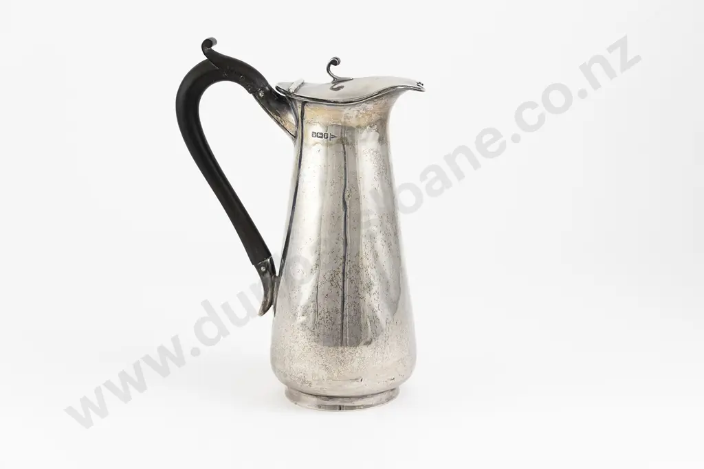Edw VII S/S Hot Water Jug By Walker & Hall Image 1++