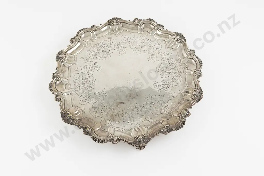 Vict Scottish S/S Salver Image 1++
