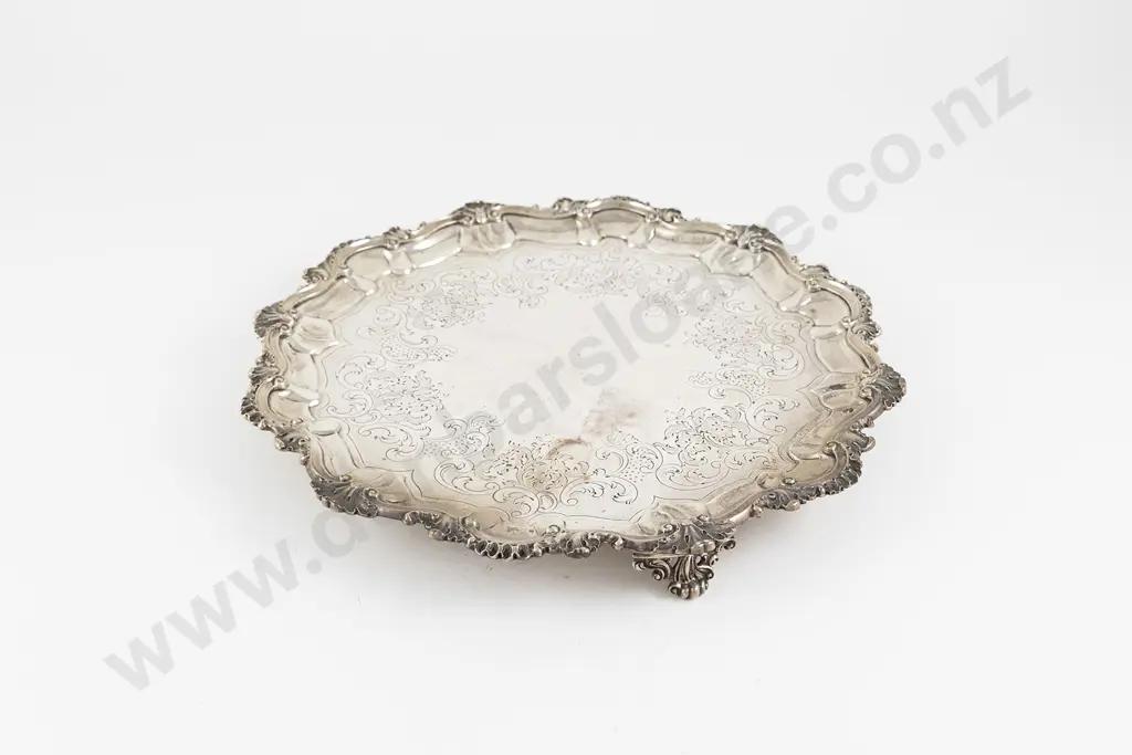 Vict Scottish S/S Salver Image 1++