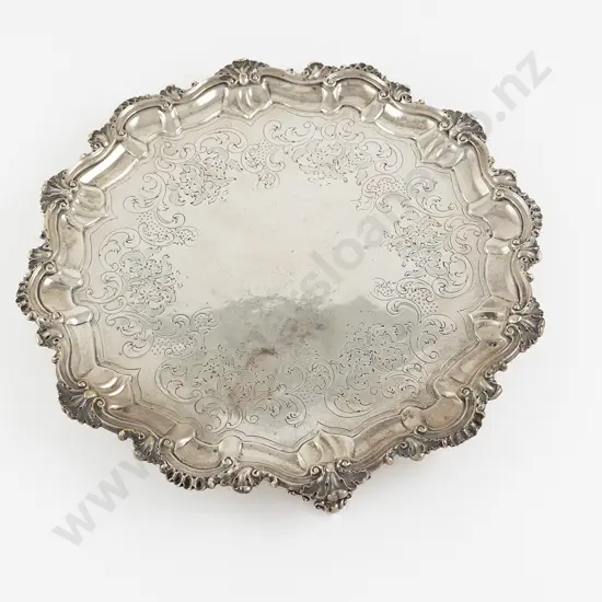 Vict Scottish S/S Salver
