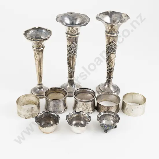 3 S/S Specimen Vases