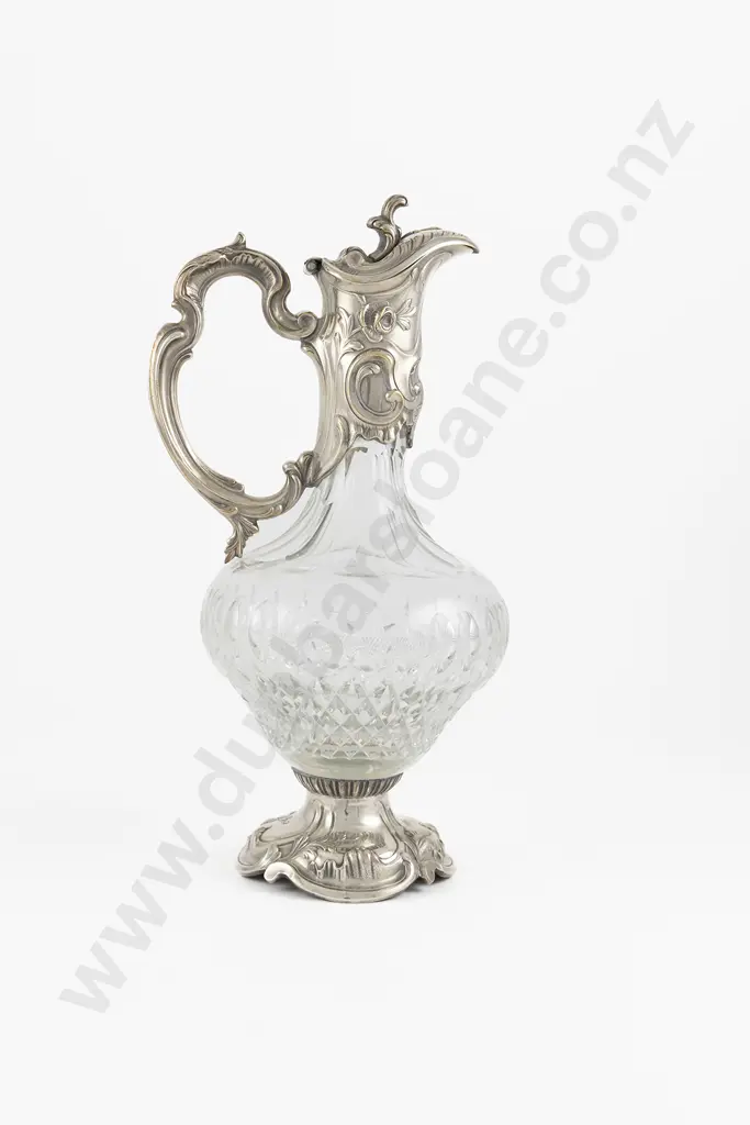 Elegant French Cut Crystal Claret Jug Image 1++