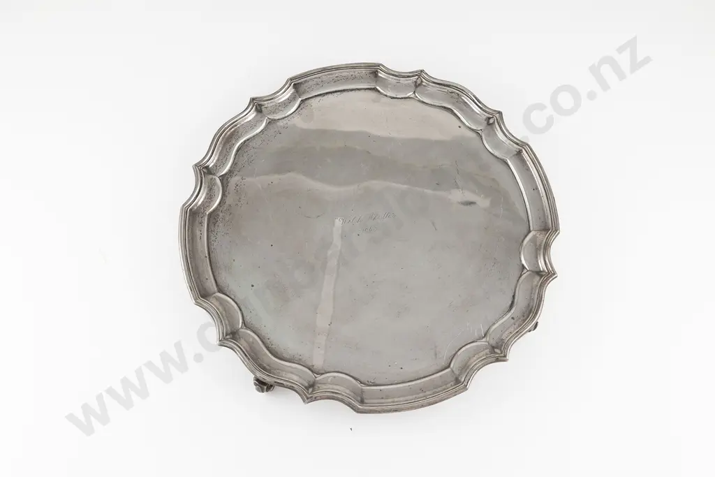 QEII S/S Salver Image 1++