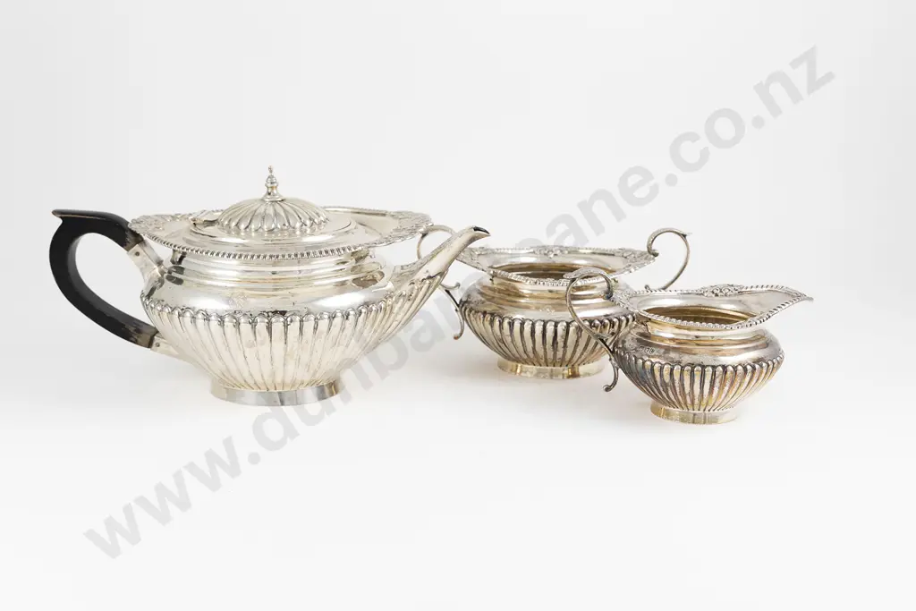 Vict S/S 3 Piece Tea Set Image 1++