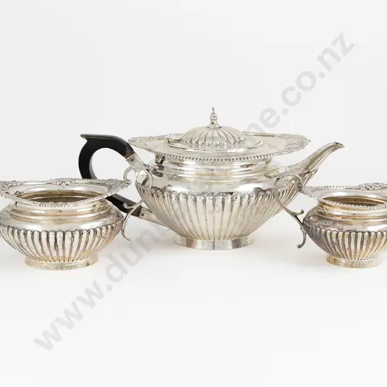 Vict S/S 3 Piece Tea Set