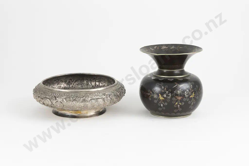 Burmese 95% Silver Bowl Image 1++