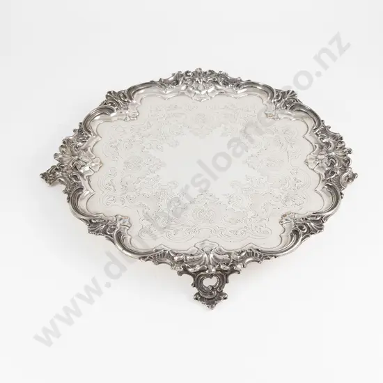 Sheffield Plate Circular Salver