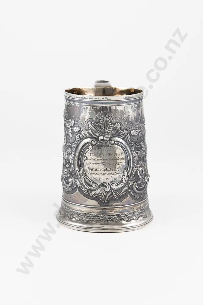 Geo III S/S Tankard Image 1++
