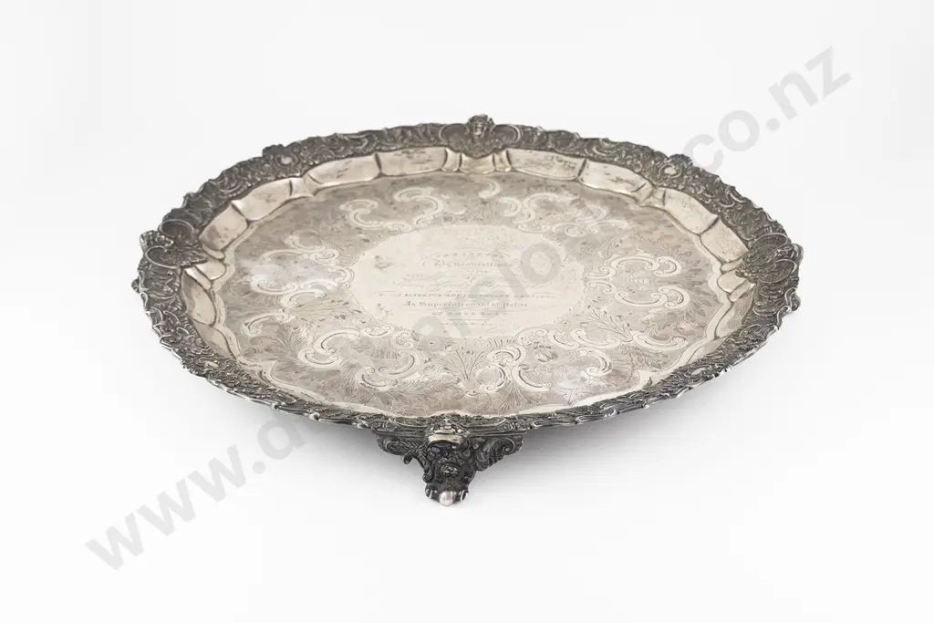 A Superb Scottish S/S Presentation Salver Image 1++