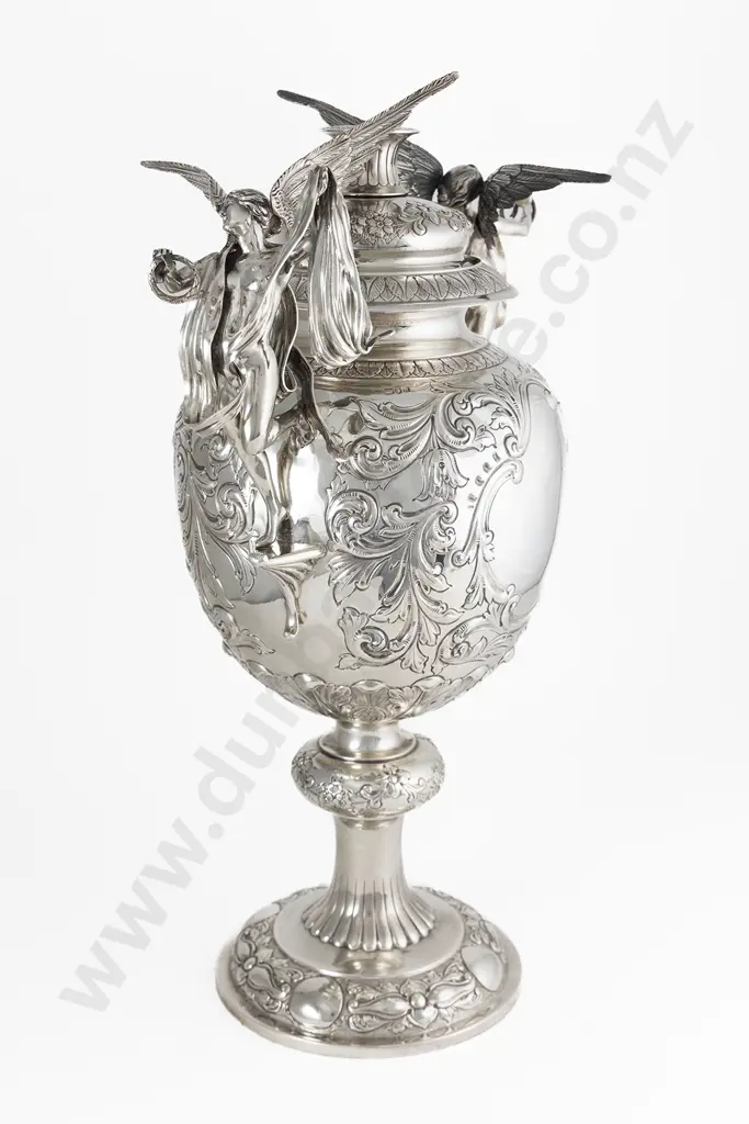A Superb Large Art Nouveau S/S Trophy By Charles Edwards Of London Image 1++