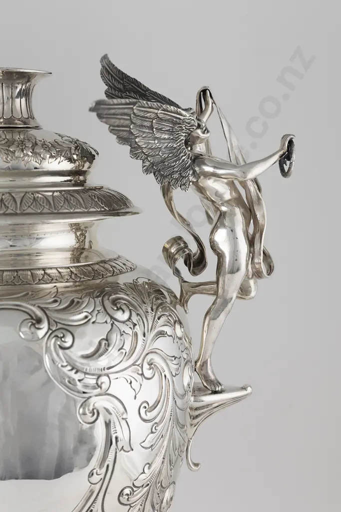 A Superb Large Art Nouveau S/S Trophy By Charles Edwards Of London Image 1++