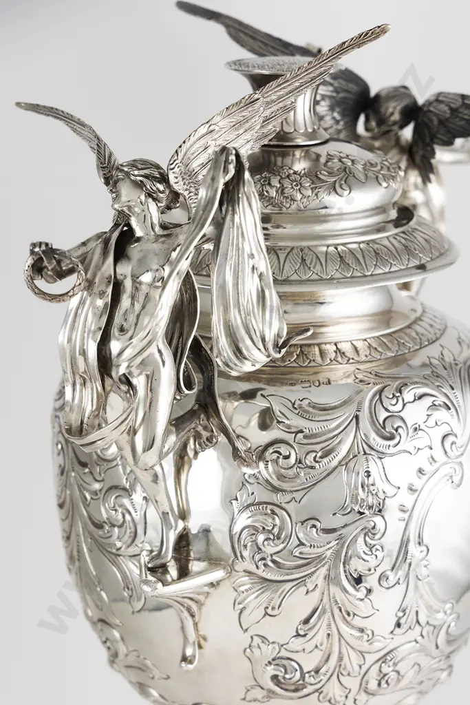 A Superb Large Art Nouveau S/S Trophy By Charles Edwards Of London Image 1++