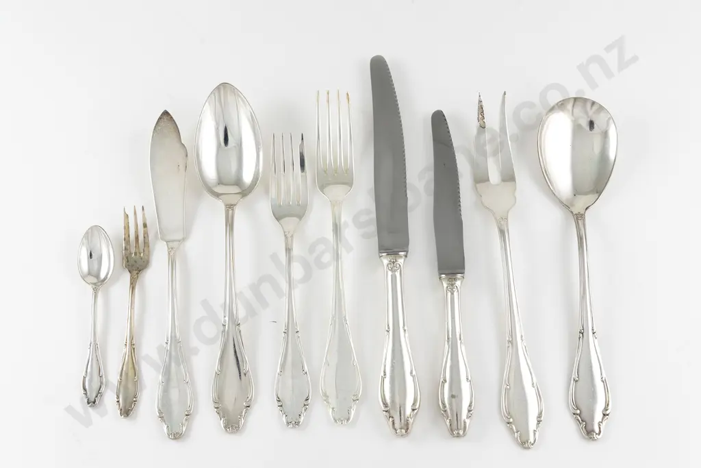 Extensive 173 Piece Wellner (Germany) 'Mozart' Pattern S/P Suite Of Cutlery Image 1++