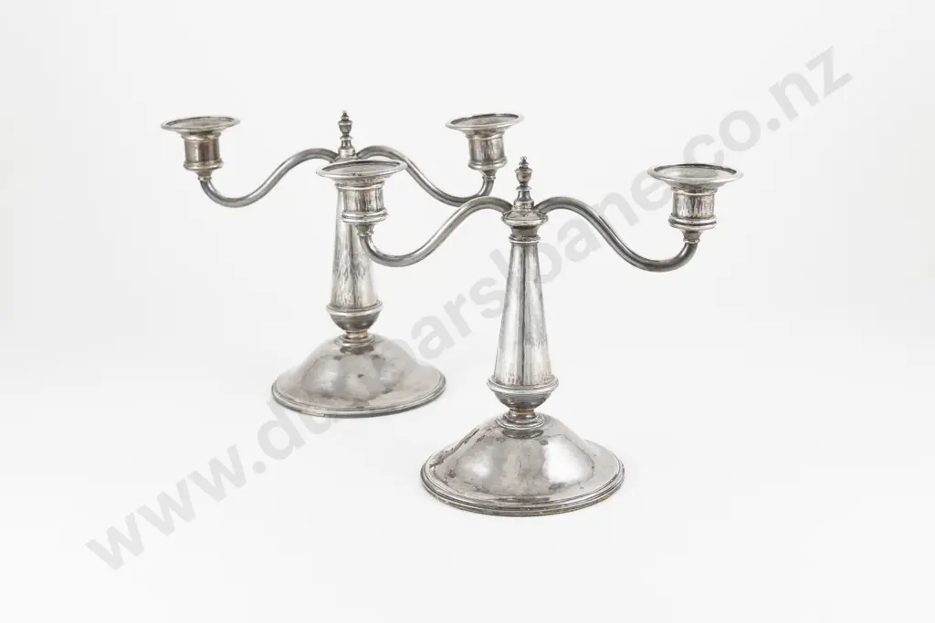 Pair Of Guild Of Handicraft S/S Candleabra Image 1++