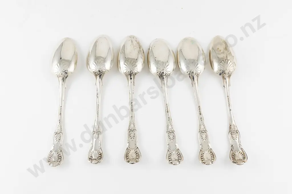 Composed Set Of 6 Early Vict S/S Tablespoons Image 1++