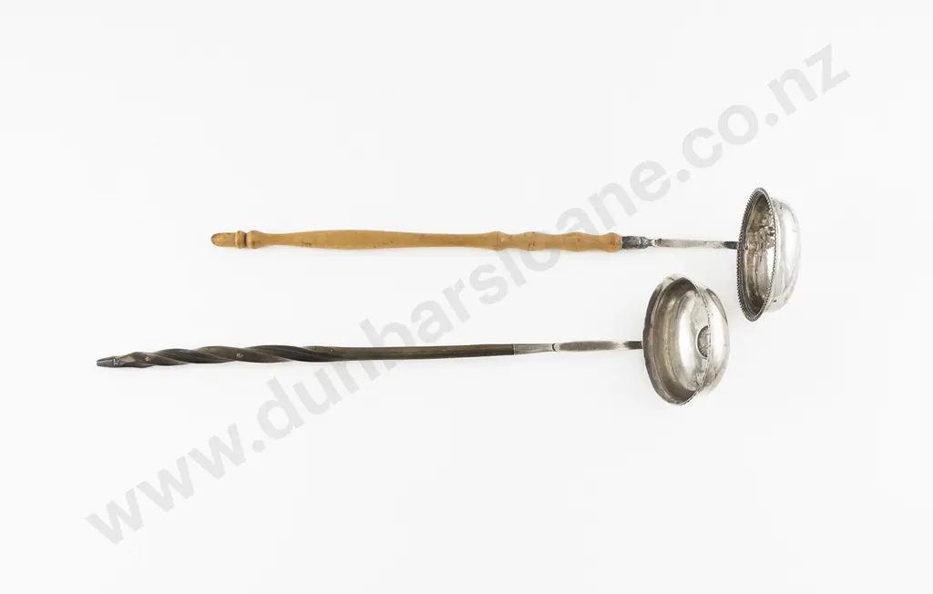 2 Georgian S/S Punch Ladles Image 1++