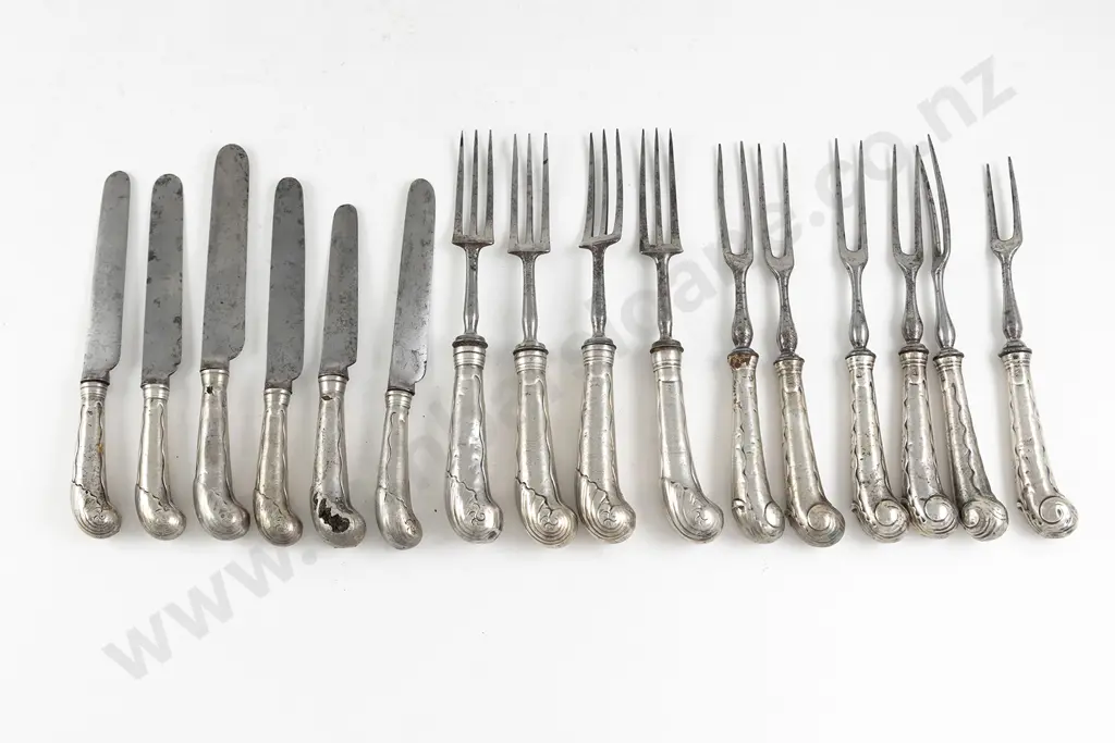 Set Of C19th S/S & Steel Bladed Cutlery Image 1++