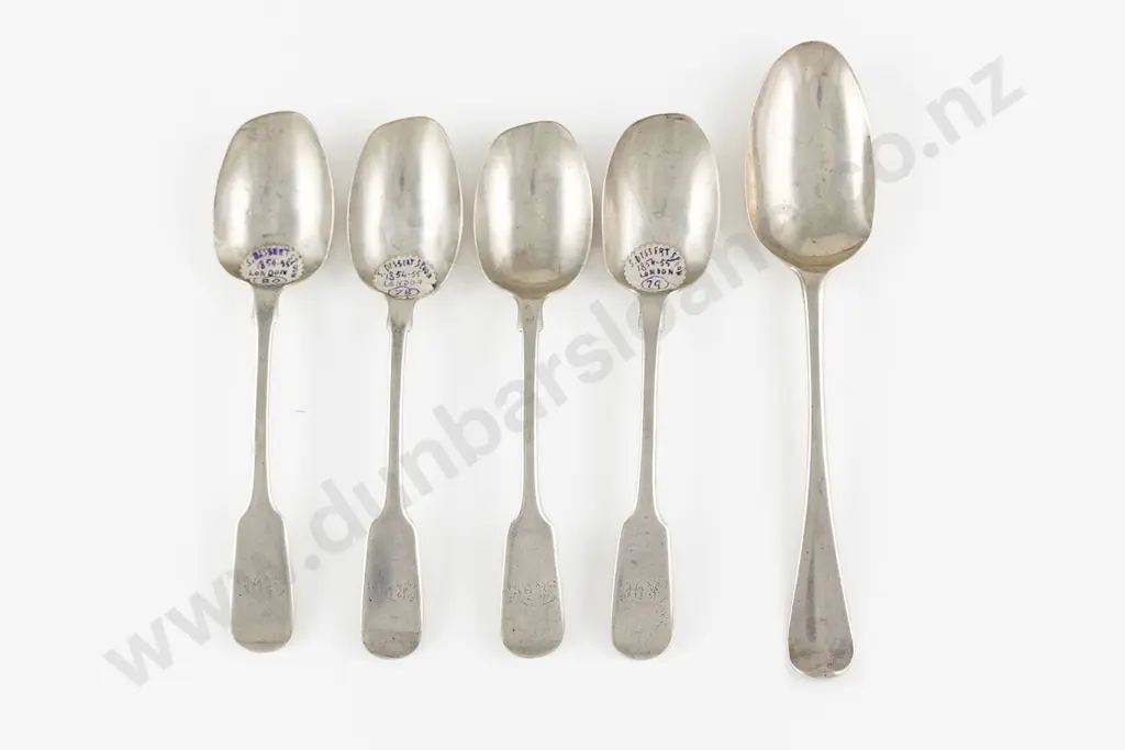 Set Of 4 Vict S/S Dessert Spoons Image 1++